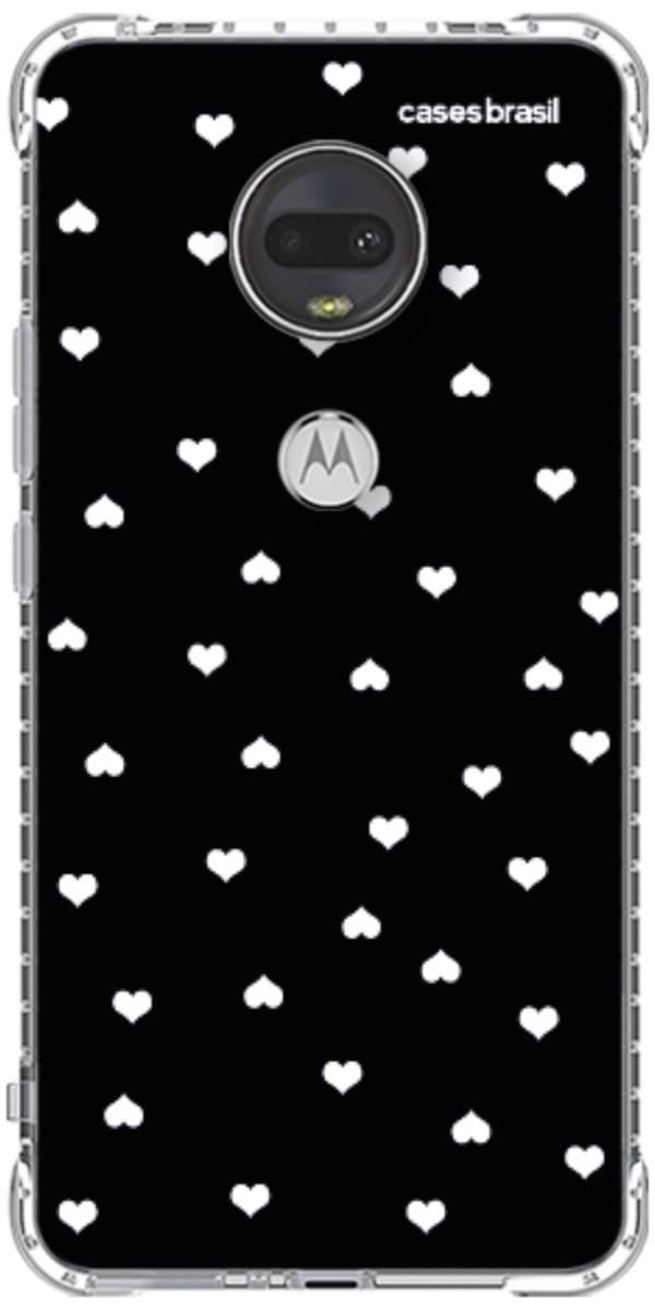 Capinha para Celular Corações Minimalistas Black