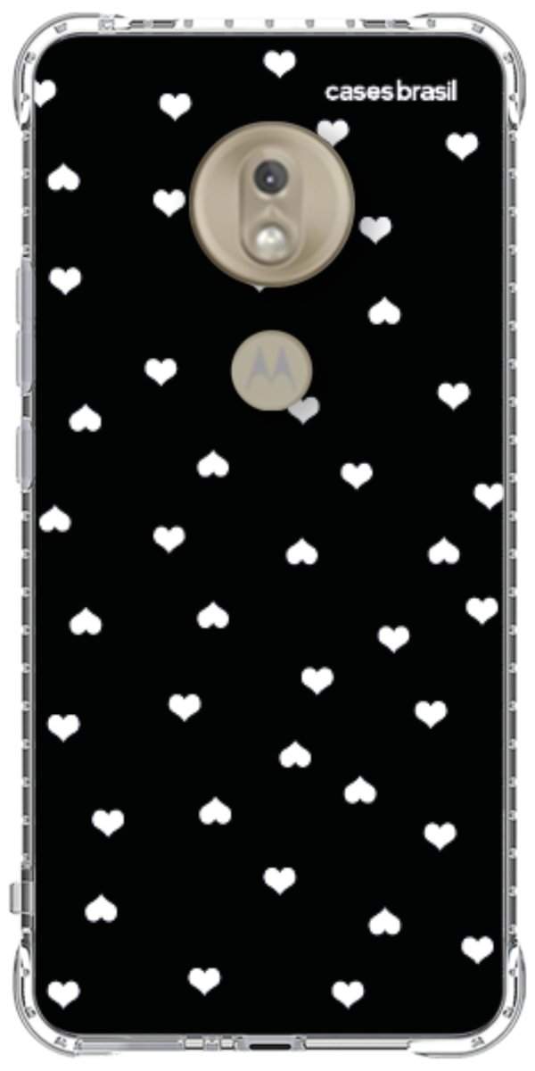 Capinha para Celular Corações Minimalistas Black