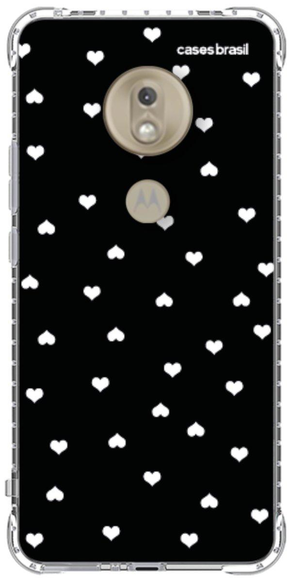 Capinha para Celular Corações Minimalistas Black