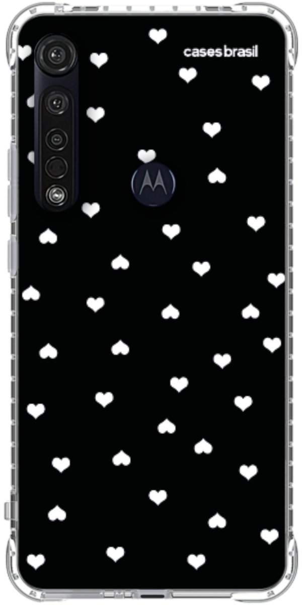 Capinha para Celular Corações Minimalistas Black