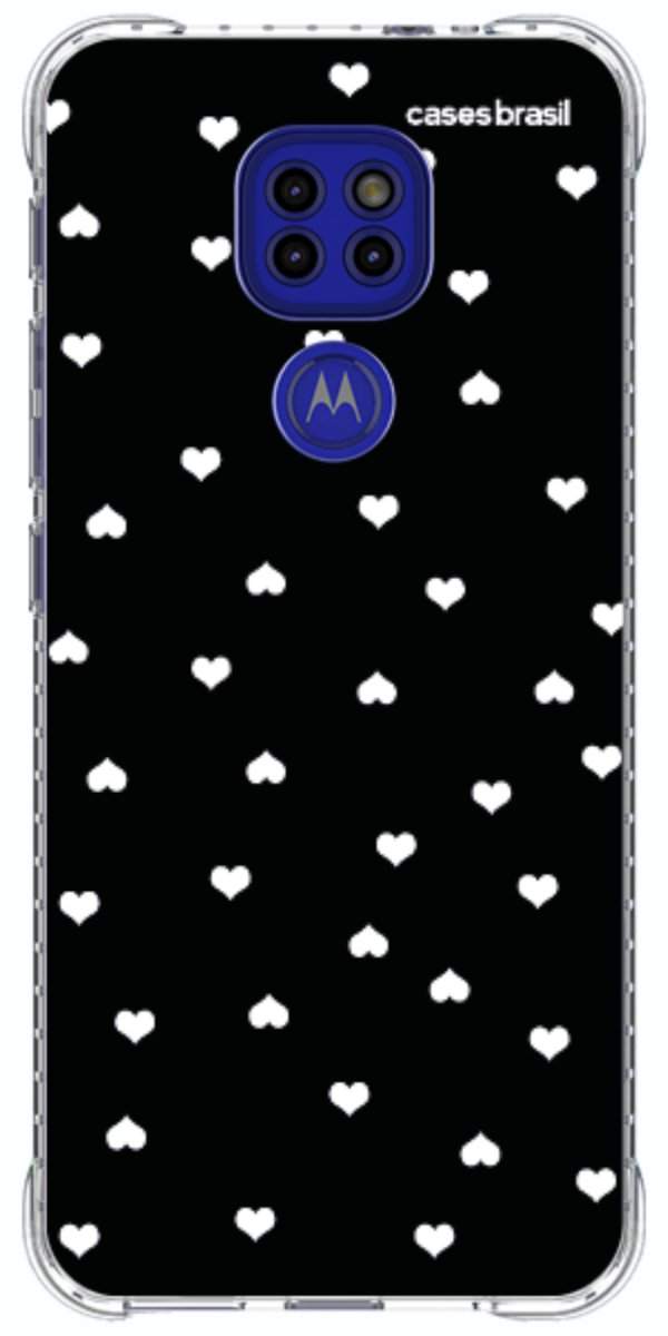 Capinha para Celular Corações Minimalistas Black