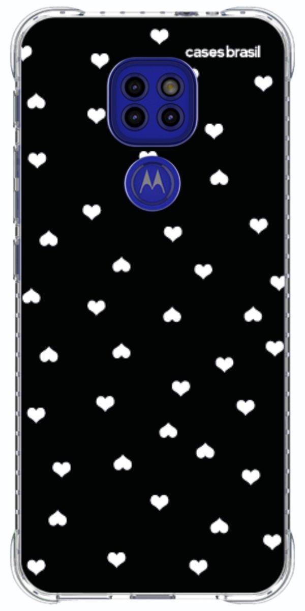 Capinha para Celular Corações Minimalistas Black