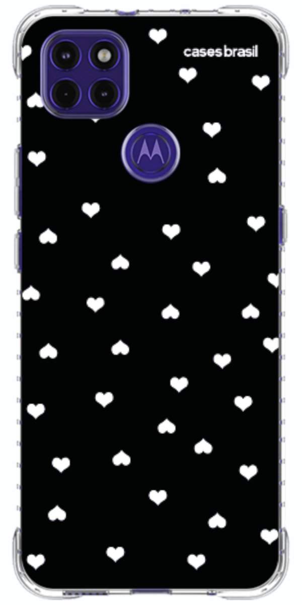 Capinha para Celular Corações Minimalistas Black