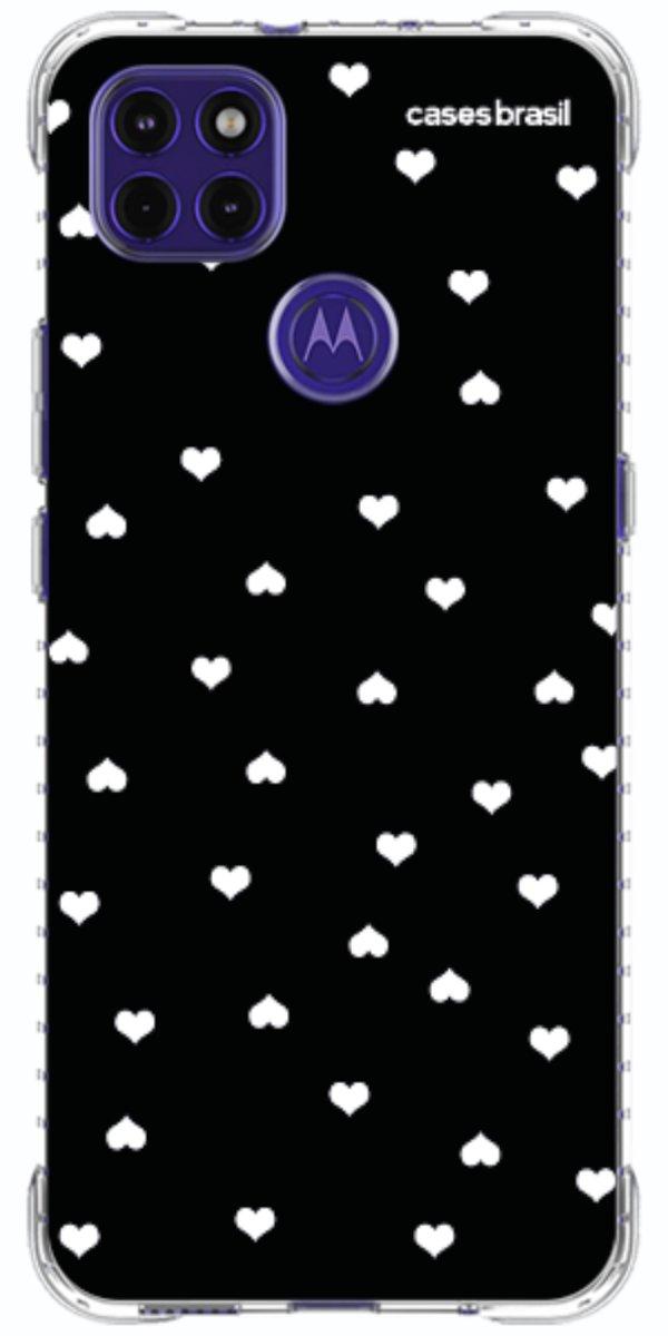 Capinha para Celular Corações Minimalistas Black