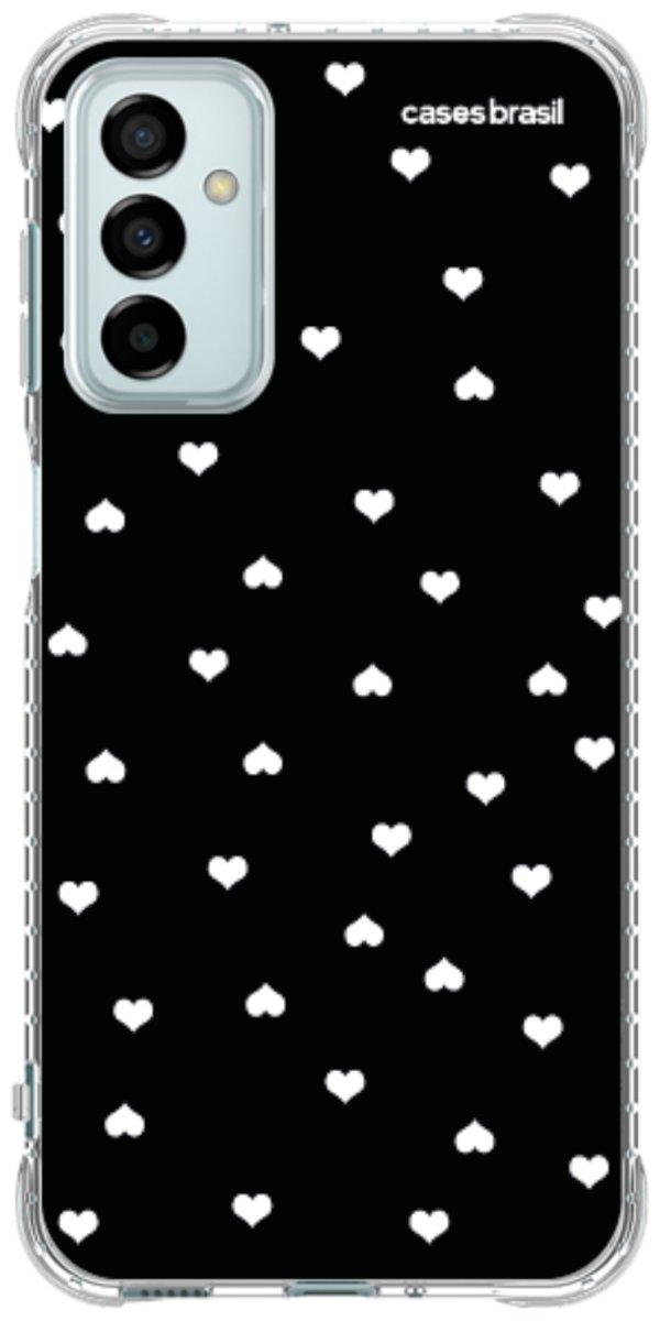 Capinha para Celular Corações Minimalistas Black