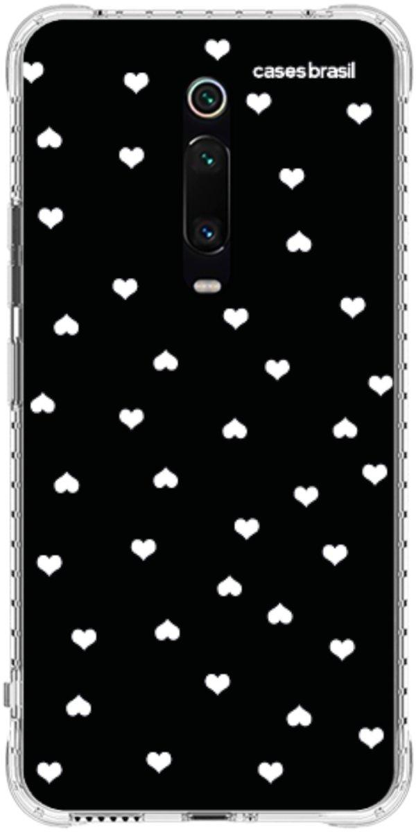 Capinha para Celular Corações Minimalistas Black