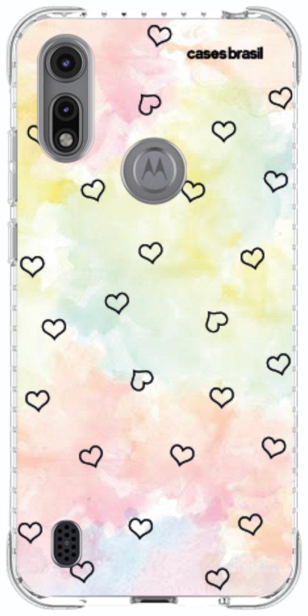Capinha para Celular Corações Aquarela