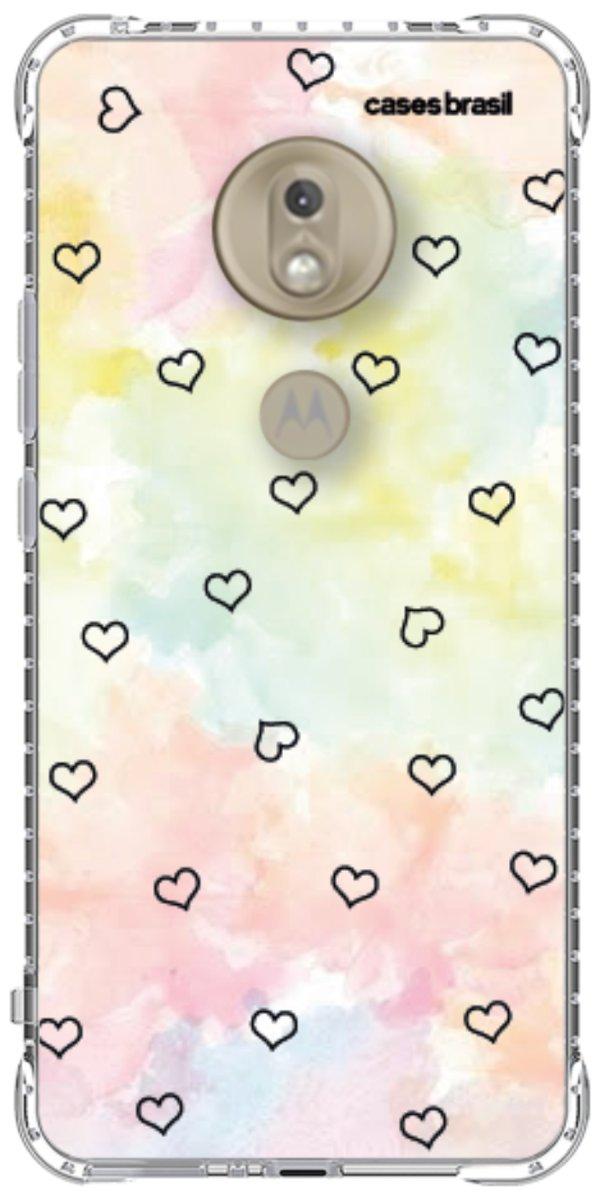 Capinha para Celular Corações Aquarela
