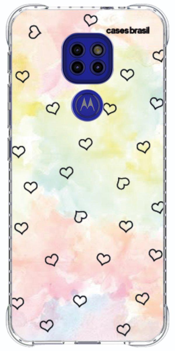 Capinha para Celular Corações Aquarela