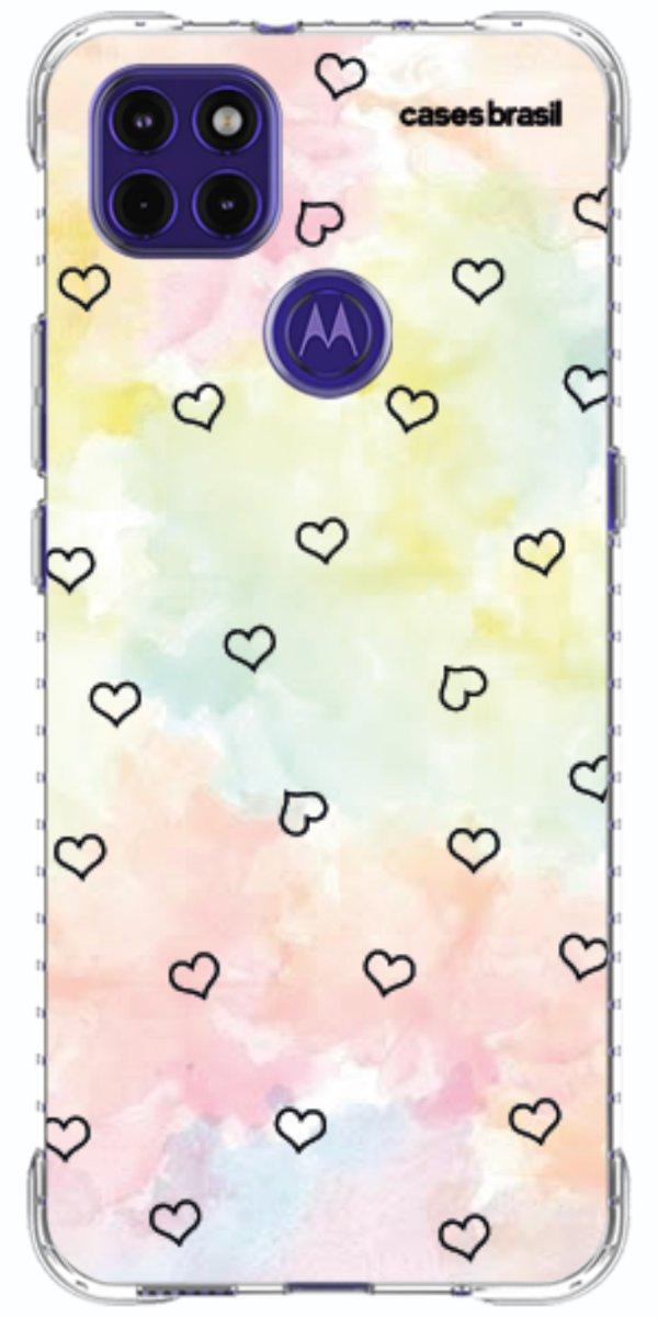 Capinha para Celular Corações Aquarela
