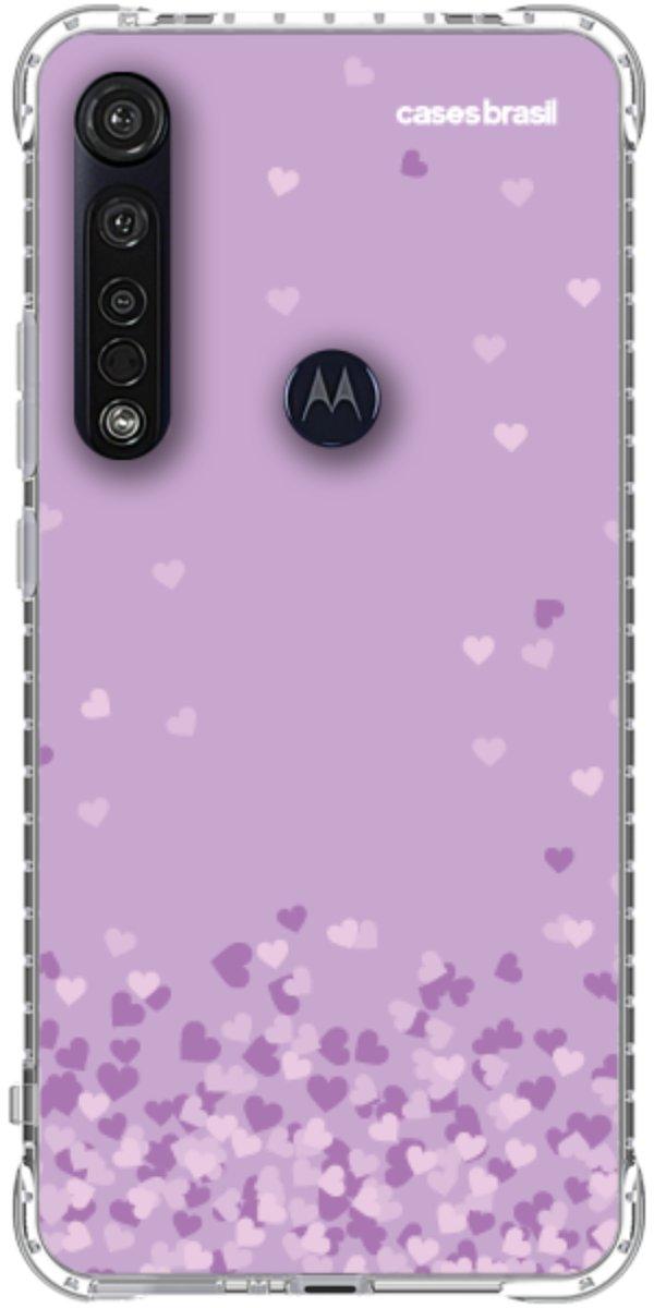 Capinha para Celular Corações Flutuantes Lilás
