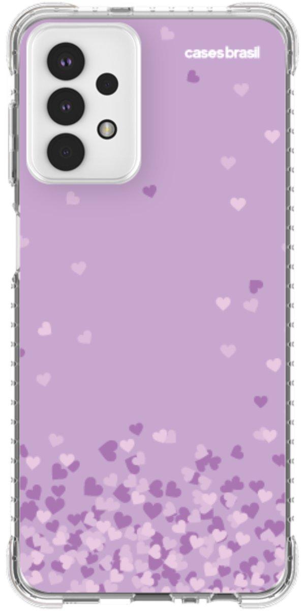 Capinha para Celular Corações Flutuantes Lilás