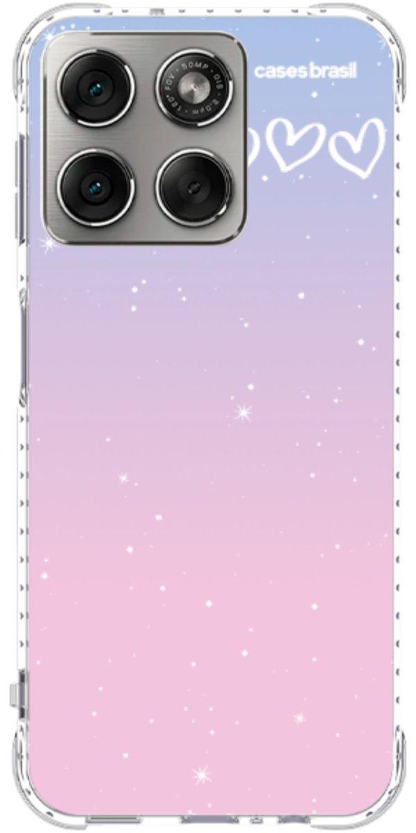 Capinha para Celular Degradê Céu Rosa