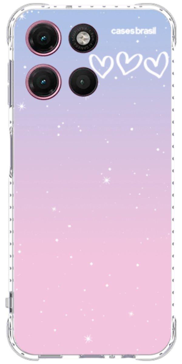 Capinha para Celular Degradê Céu Rosa
