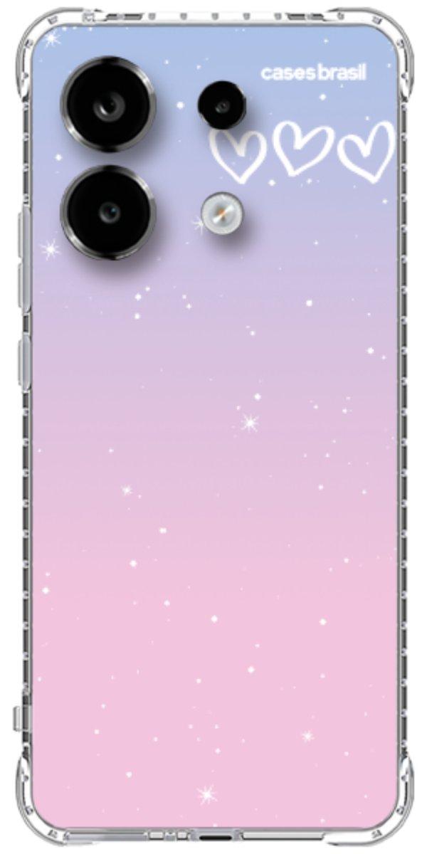 Capinha para Celular Degradê Céu Rosa