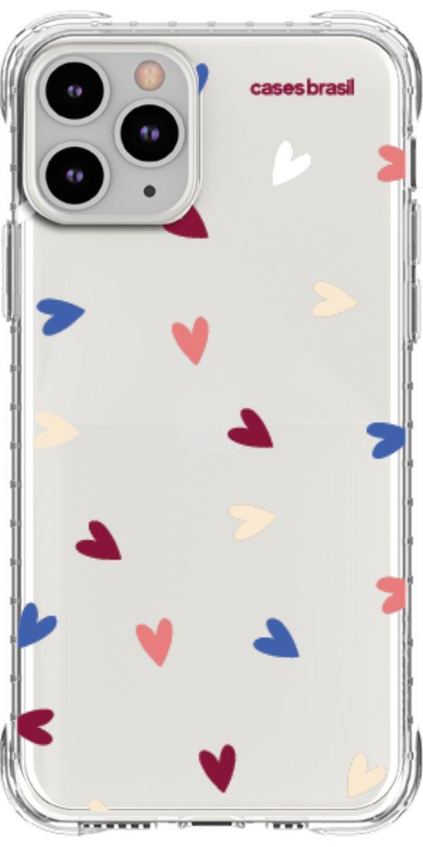 Capinha para Celular Corações Coloridos
