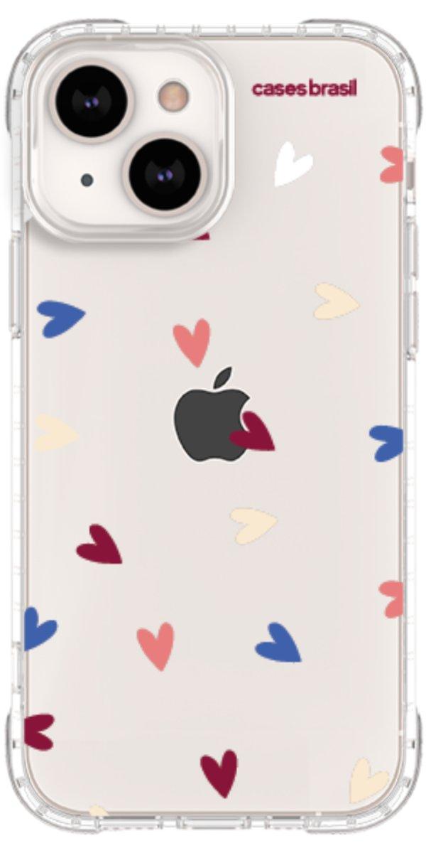 Capinha para Celular Corações Coloridos