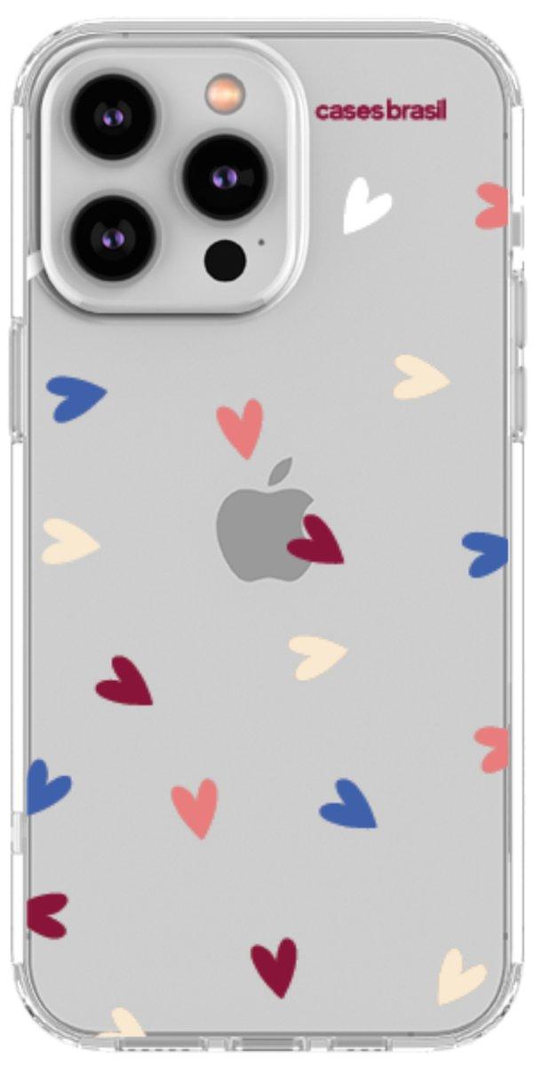 Capinha para Celular Corações Coloridos