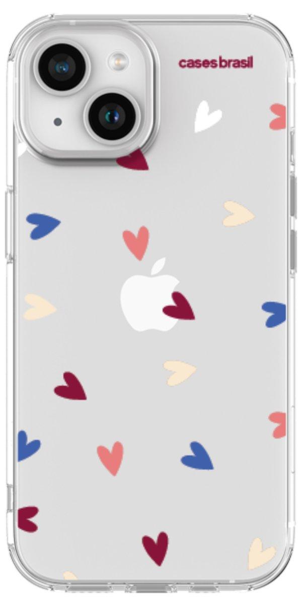 Capinha para Celular Corações Coloridos