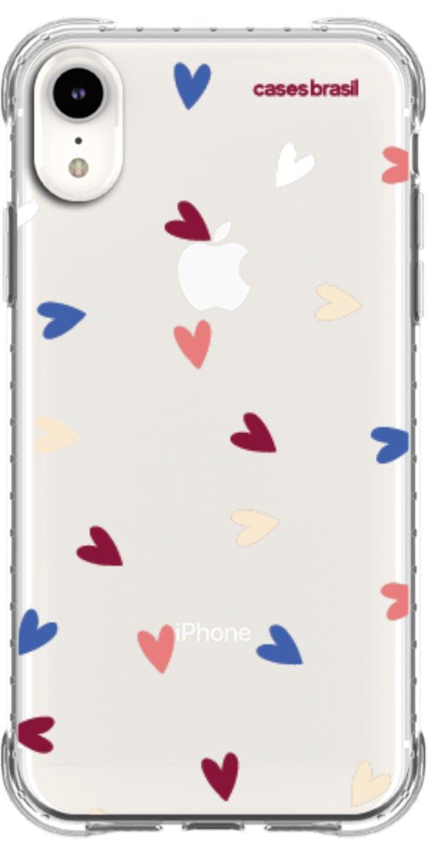 Capinha para Celular Corações Coloridos
