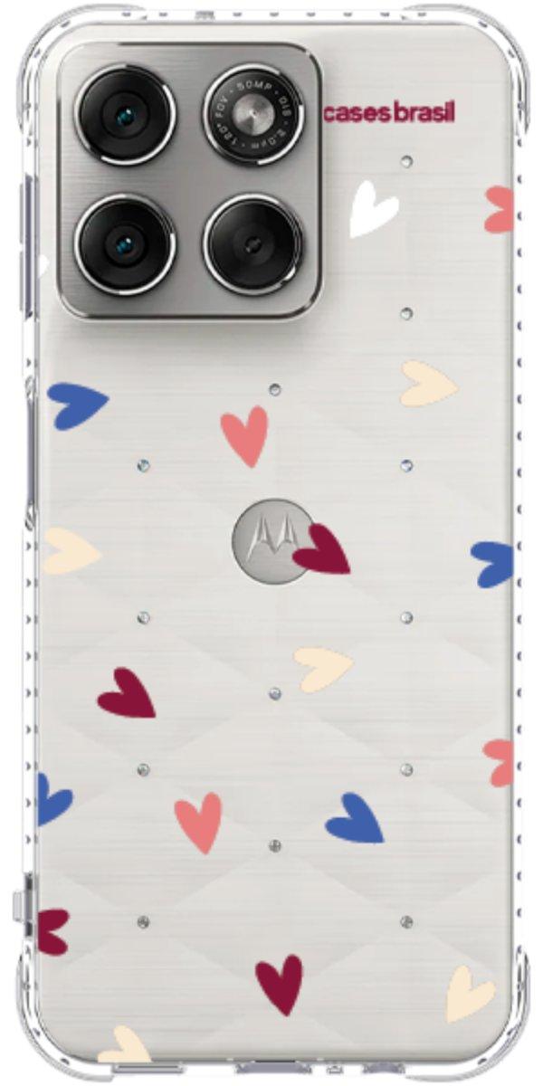 Capinha para Celular Corações Coloridos