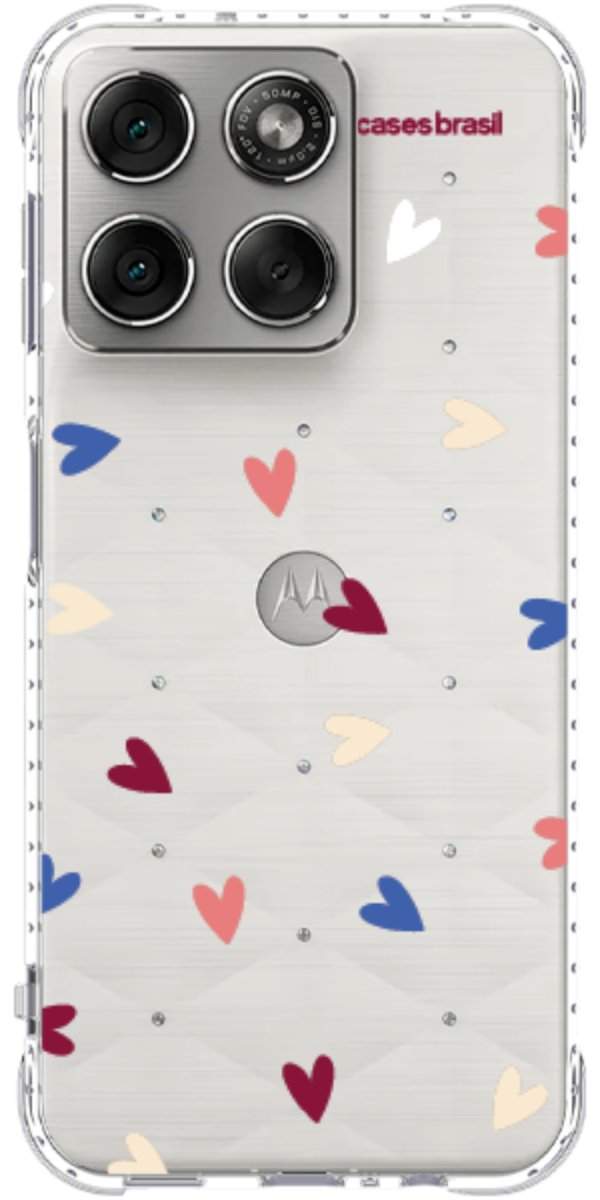 Capinha para Celular Corações Coloridos