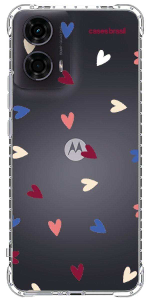 Capinha para Celular Corações Coloridos