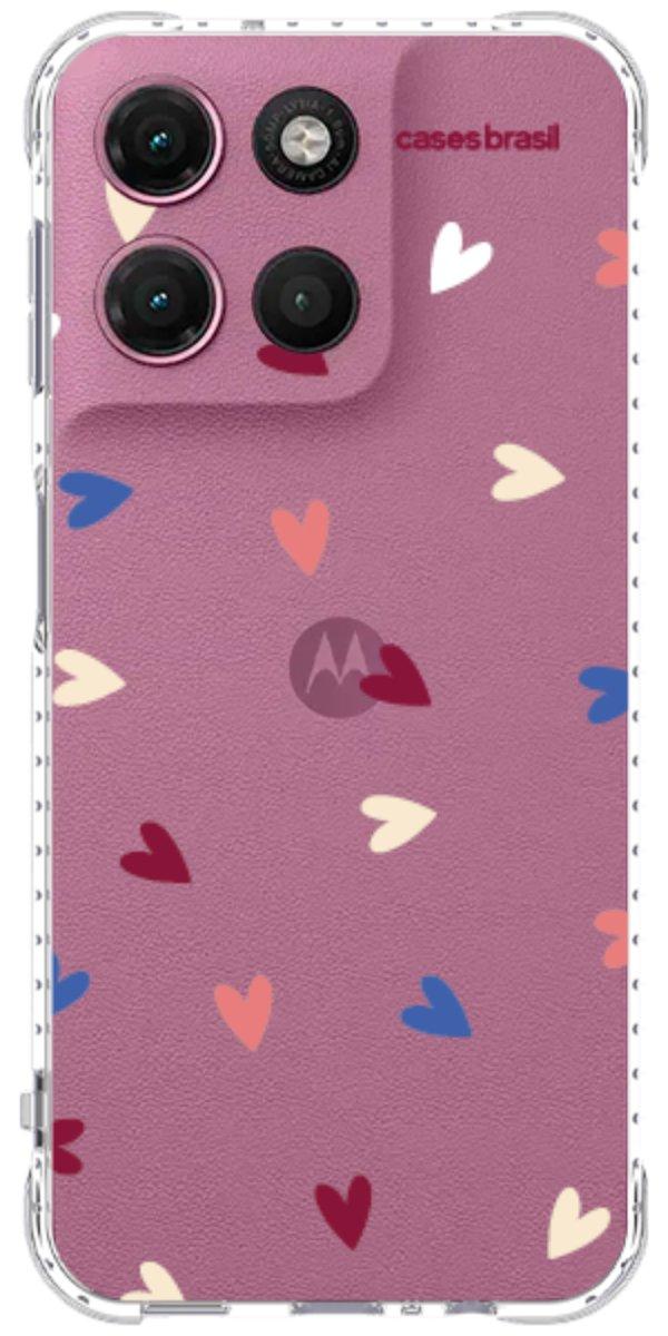 Capinha para Celular Corações Coloridos