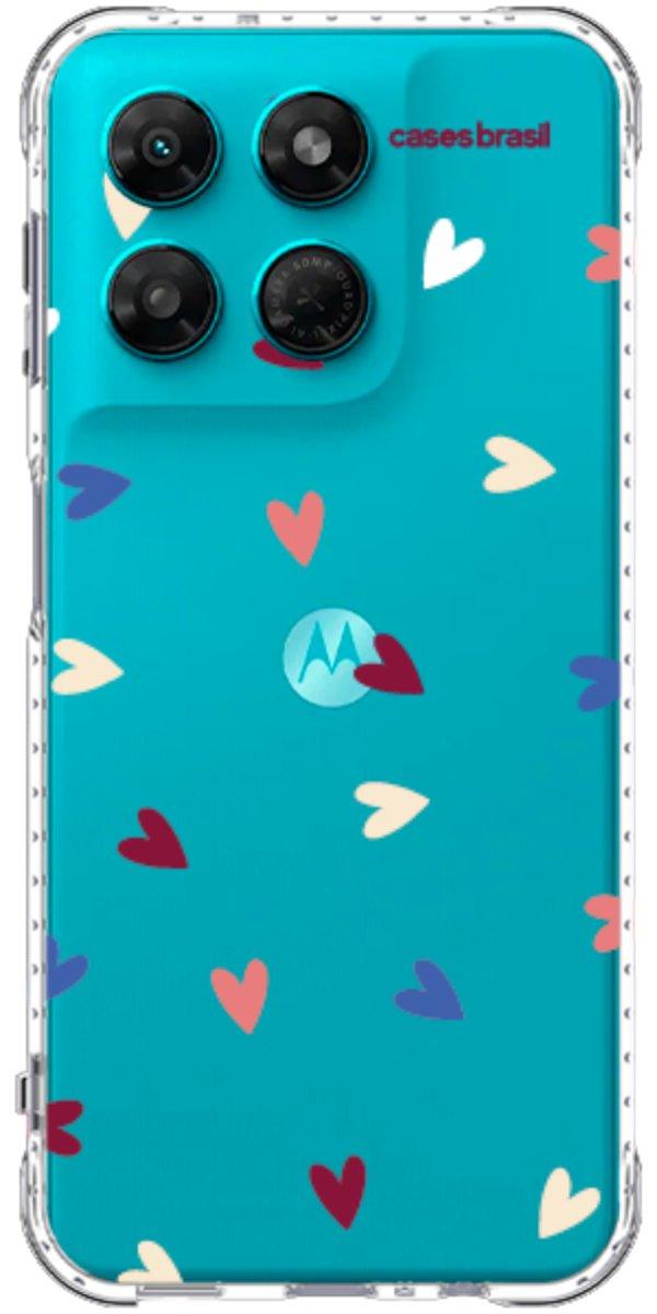 Capinha para Celular Corações Coloridos