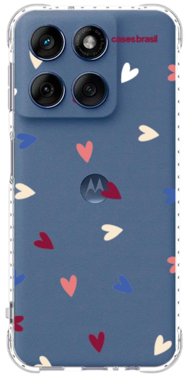 Capinha para Celular Corações Coloridos