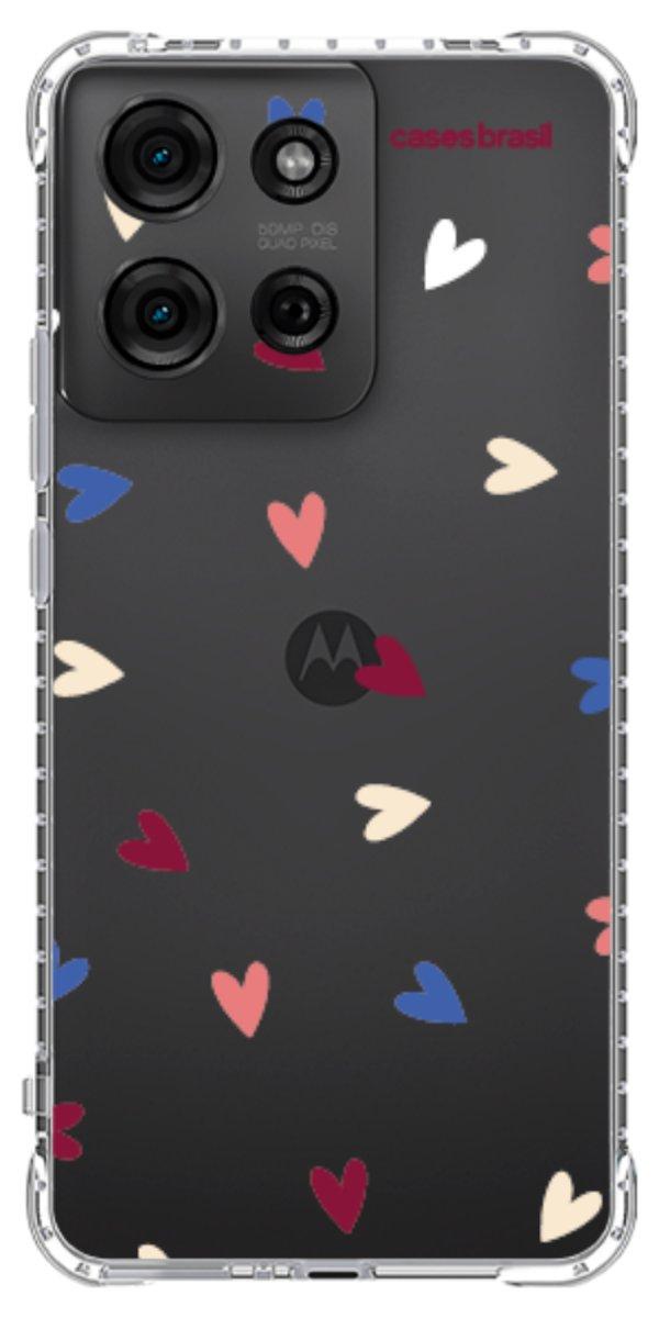 Capinha para Celular Corações Coloridos