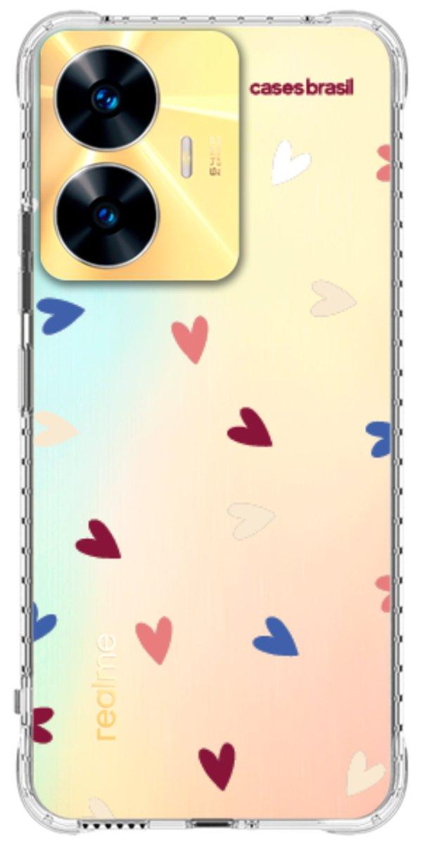 Capinha para Celular Corações Coloridos
