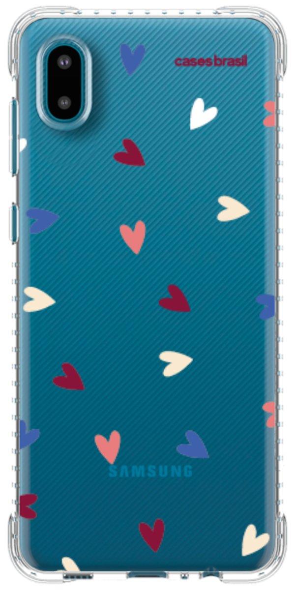 Capinha para Celular Corações Coloridos