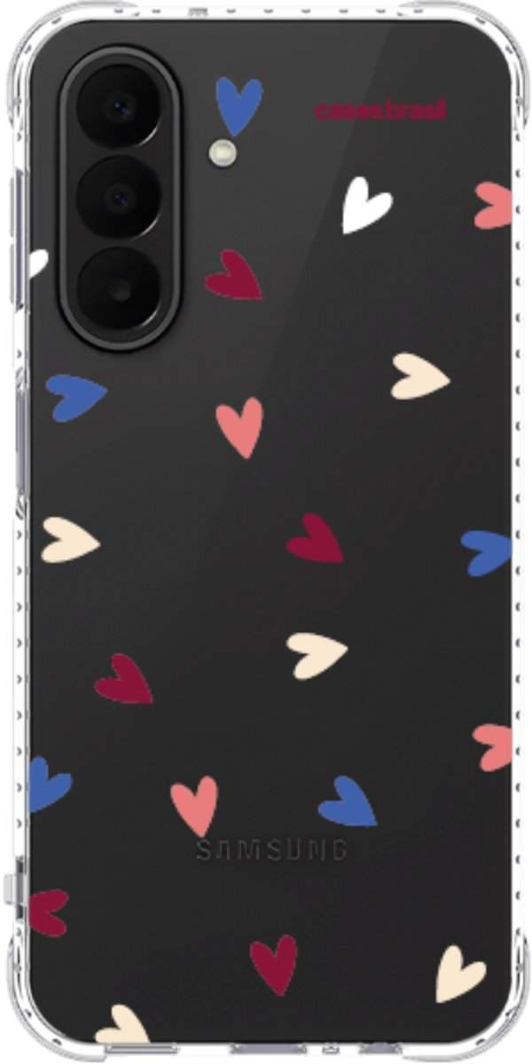Capinha para Celular Corações Coloridos