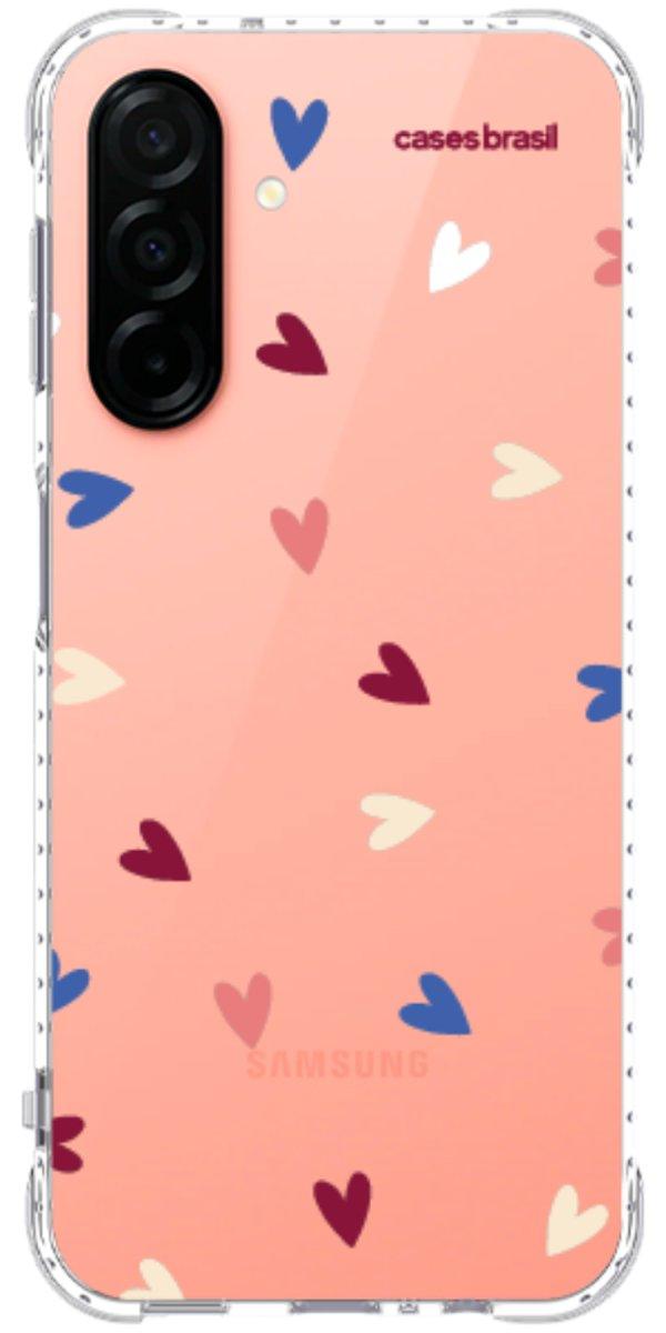 Capinha para Celular Corações Coloridos
