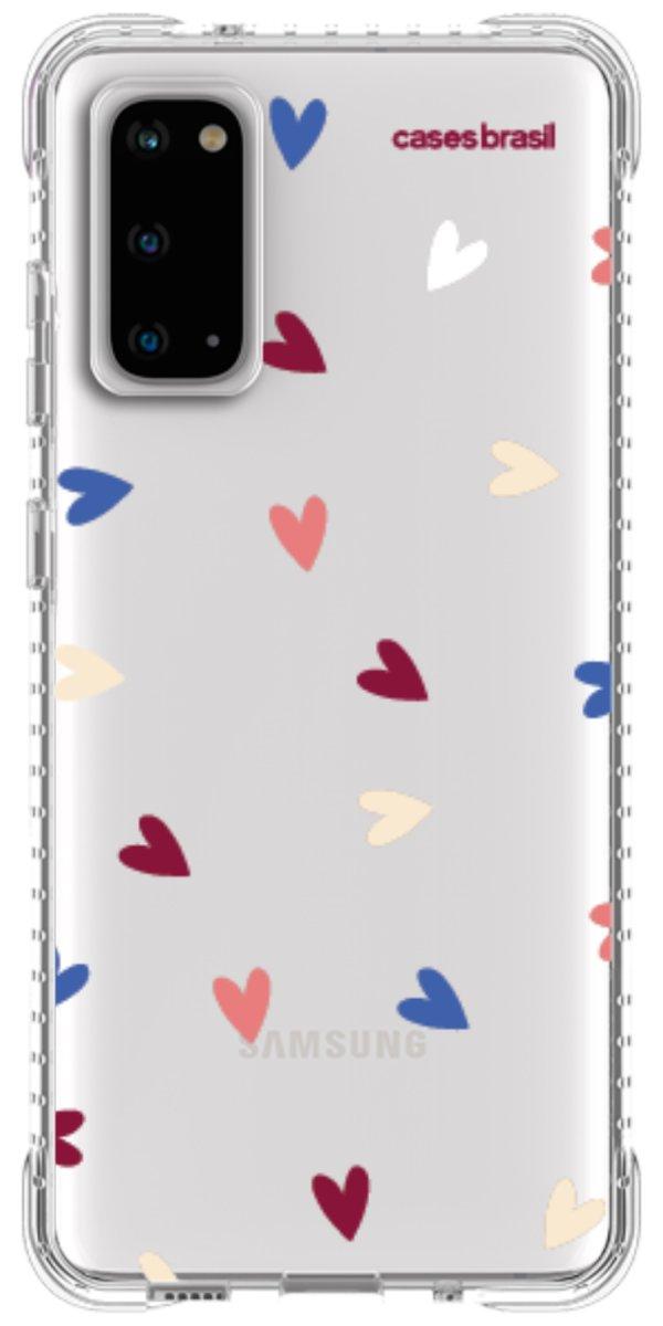 Capinha para Celular Corações Coloridos