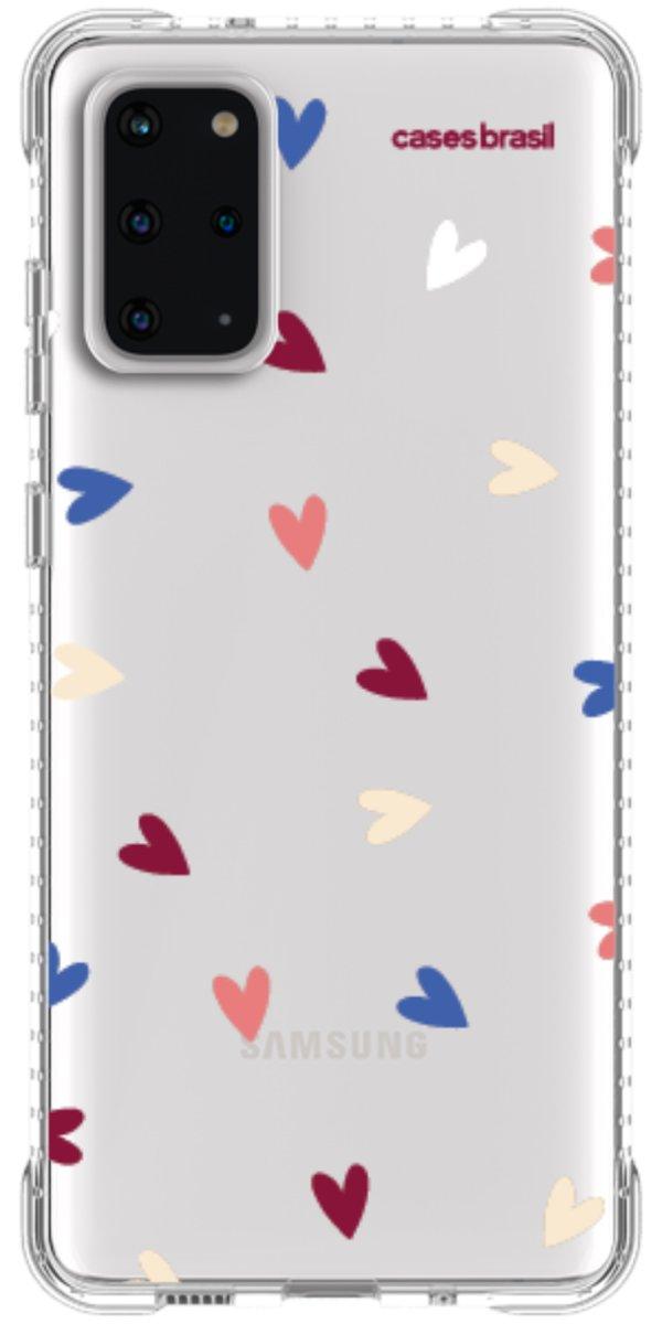 Capinha para Celular Corações Coloridos