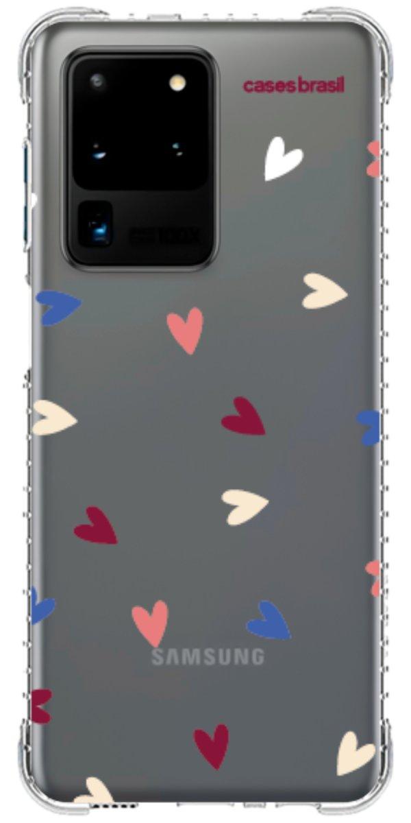 Capinha para Celular Corações Coloridos