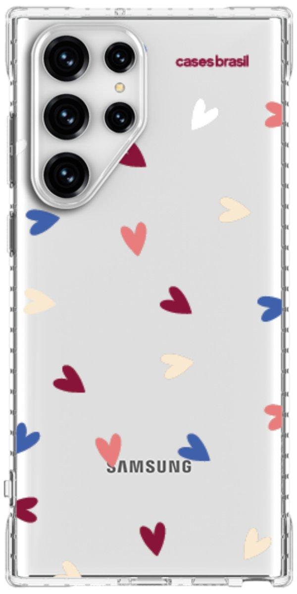 Capinha para Celular Corações Coloridos