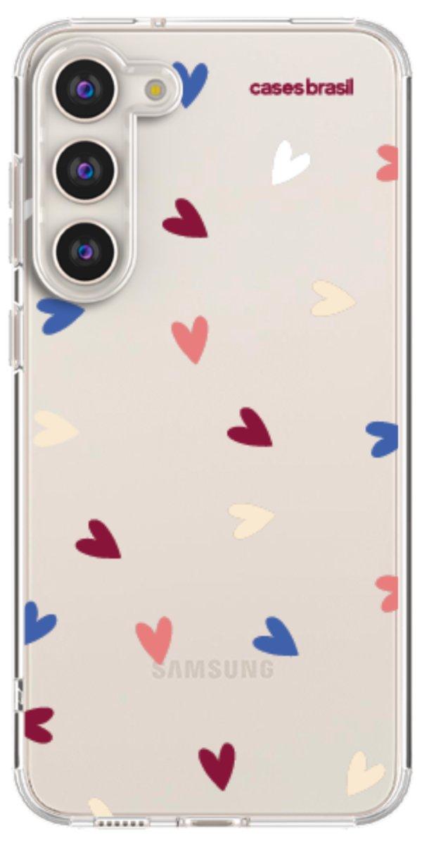 Capinha para Celular Corações Coloridos