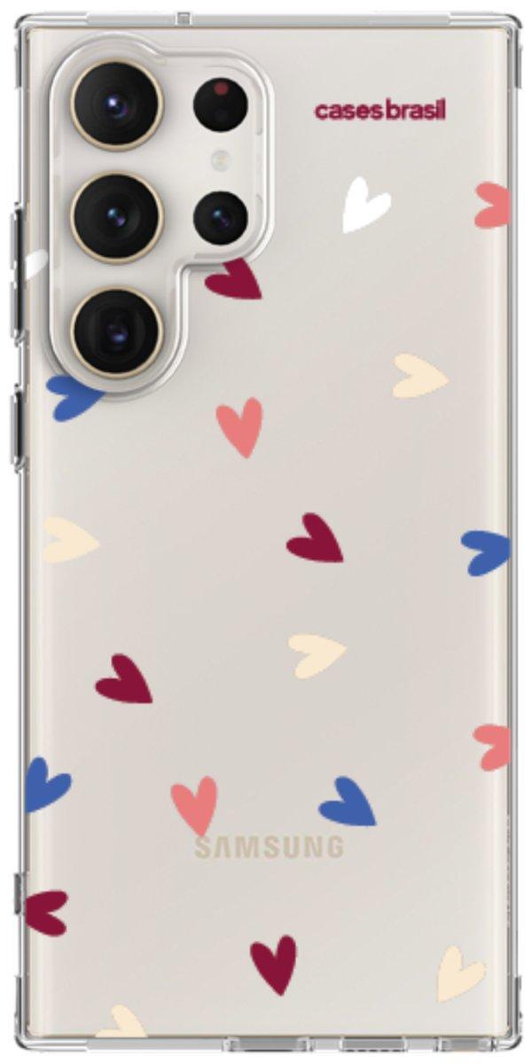 Capinha para Celular Corações Coloridos