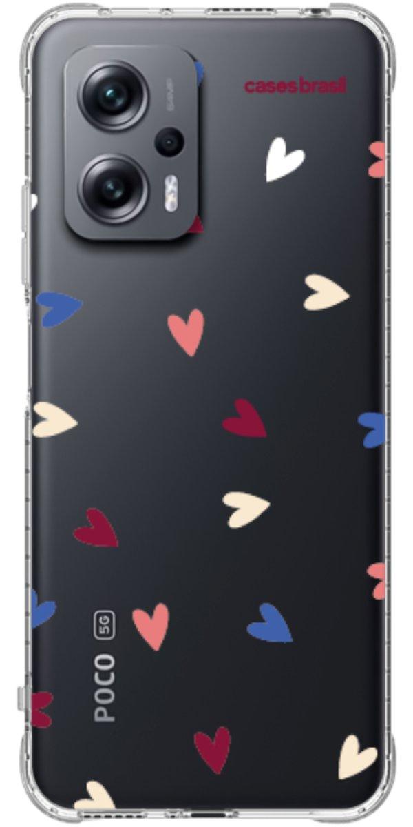 Capinha para Celular Corações Coloridos
