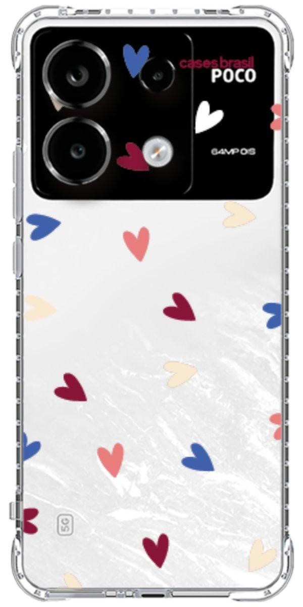 Capinha para Celular Corações Coloridos