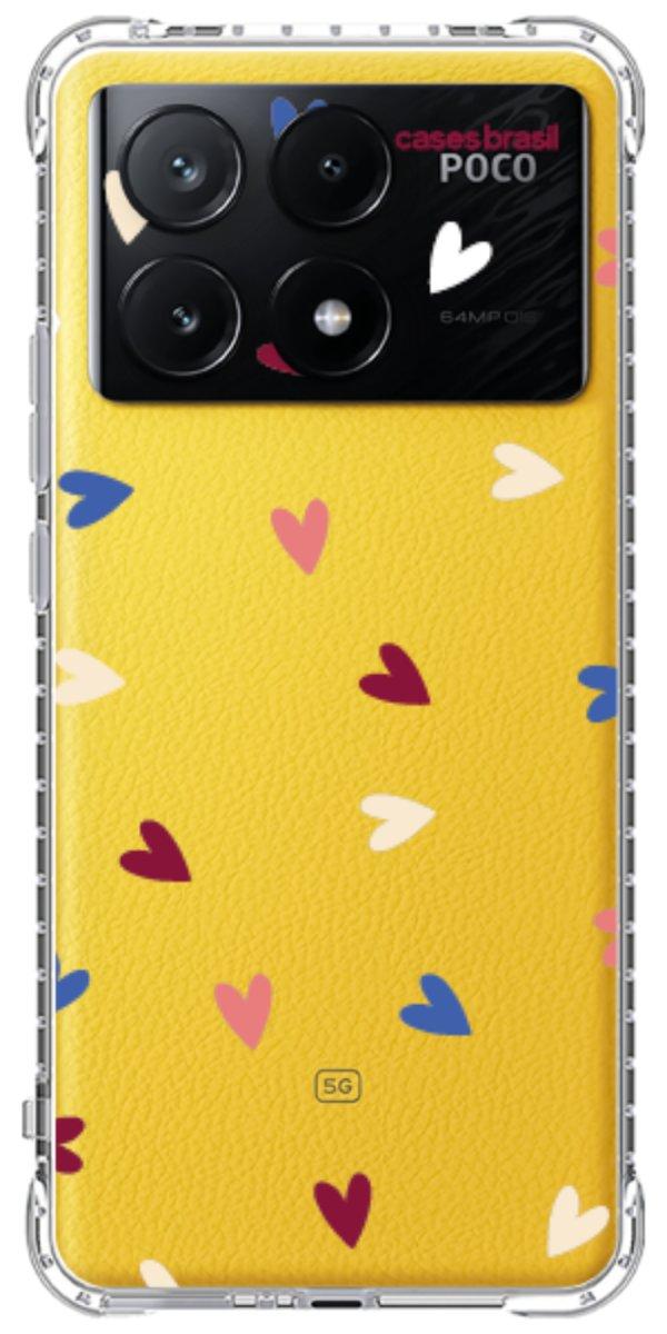 Capinha para Celular Corações Coloridos