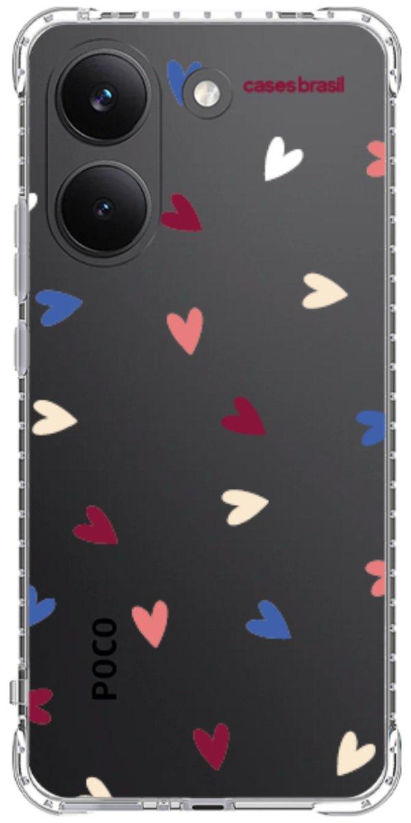 Capinha para Celular Corações Coloridos