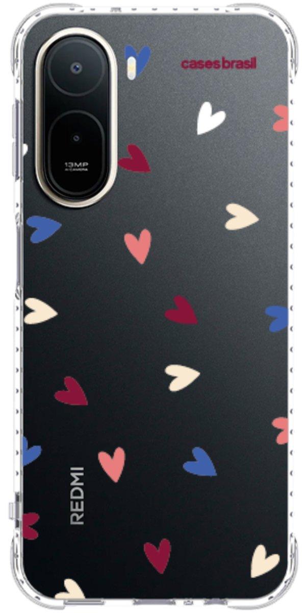 Capinha para Celular Corações Coloridos