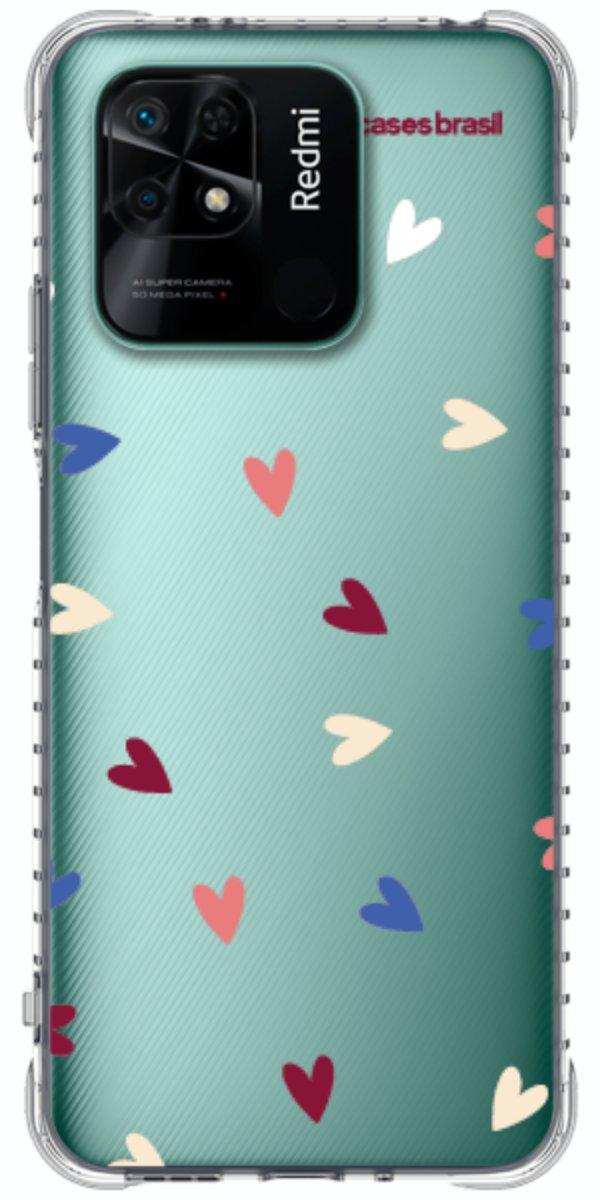 Capinha para Celular Corações Coloridos