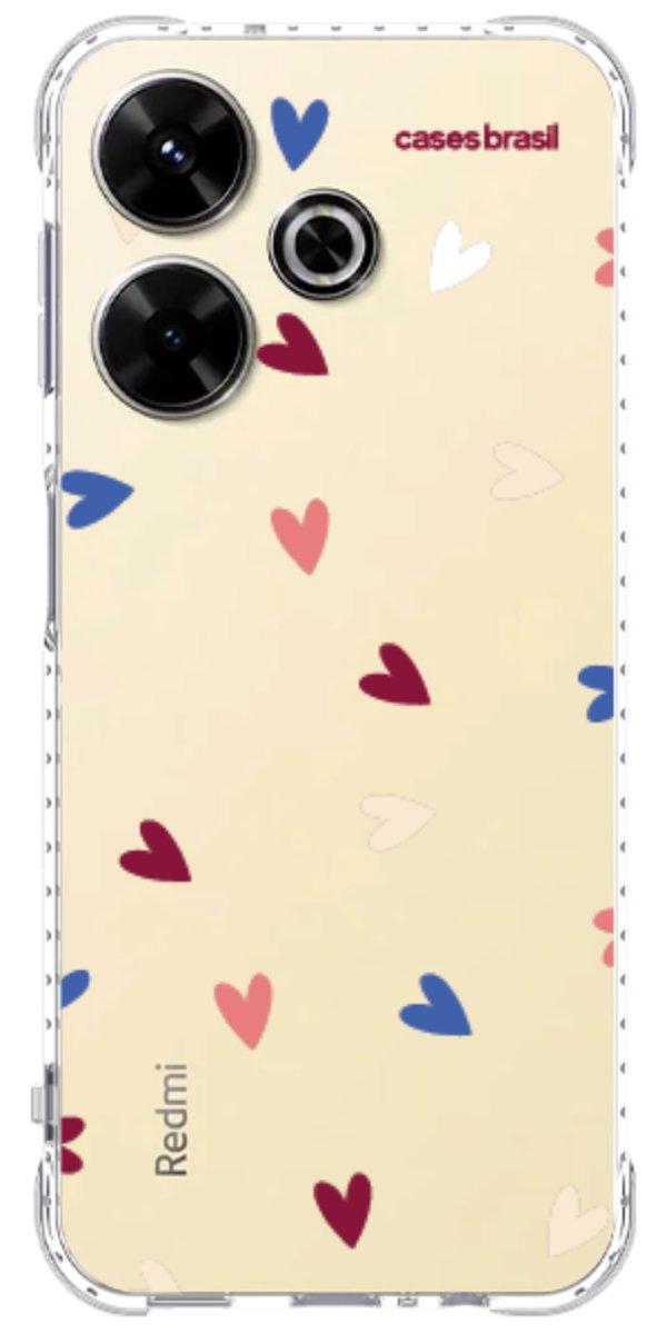 Capinha para Celular Corações Coloridos