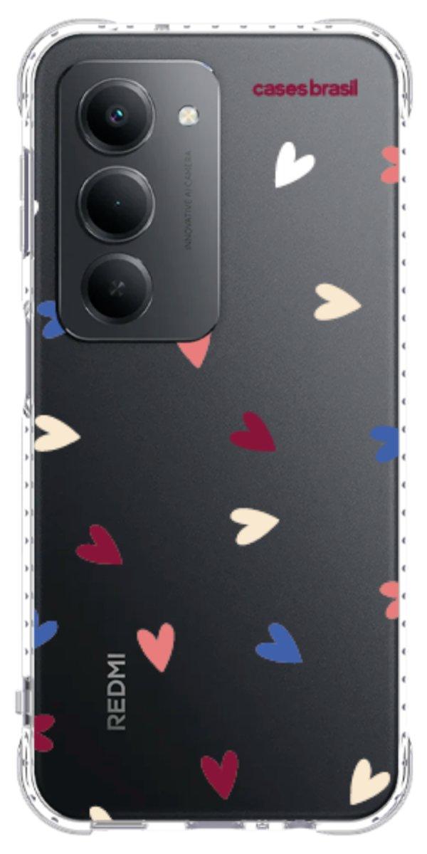 Capinha para Celular Corações Coloridos
