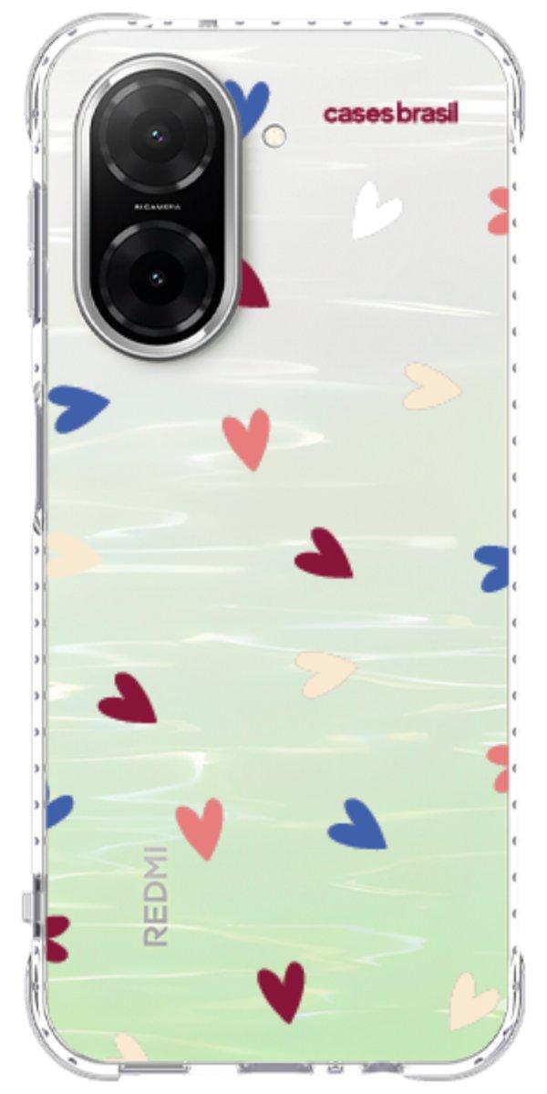 Capinha para Celular Corações Coloridos